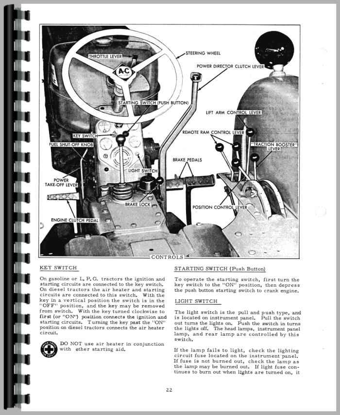 Allis Chalmers D17 planning the electrical project 