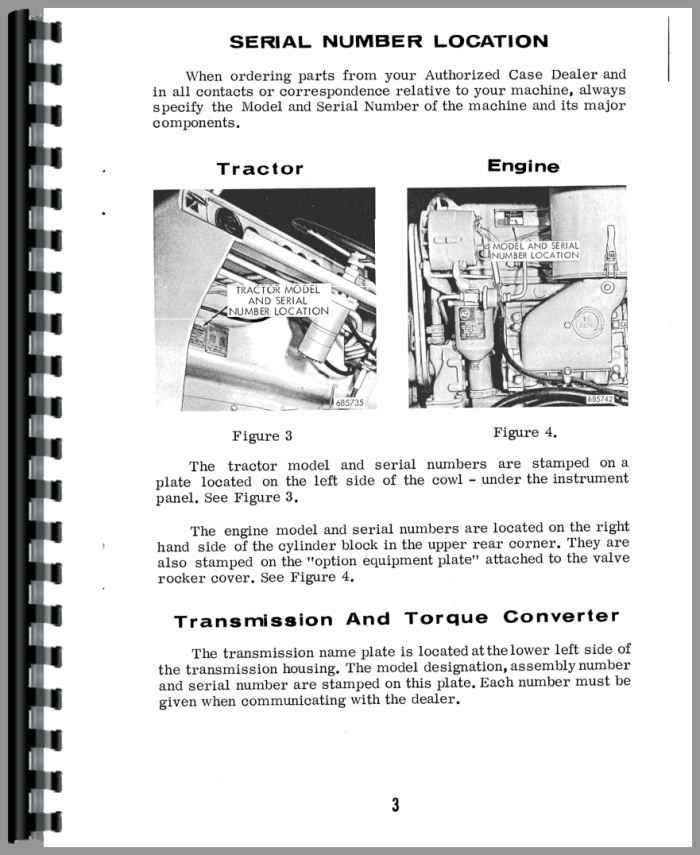 Case 400 Tractor Operators Manual