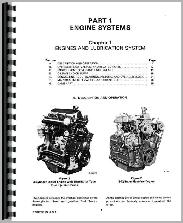 Ford 445 Industrial Tractor Service Manual