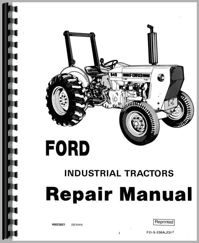 Ford 535 Industrial Tractor Service Manual