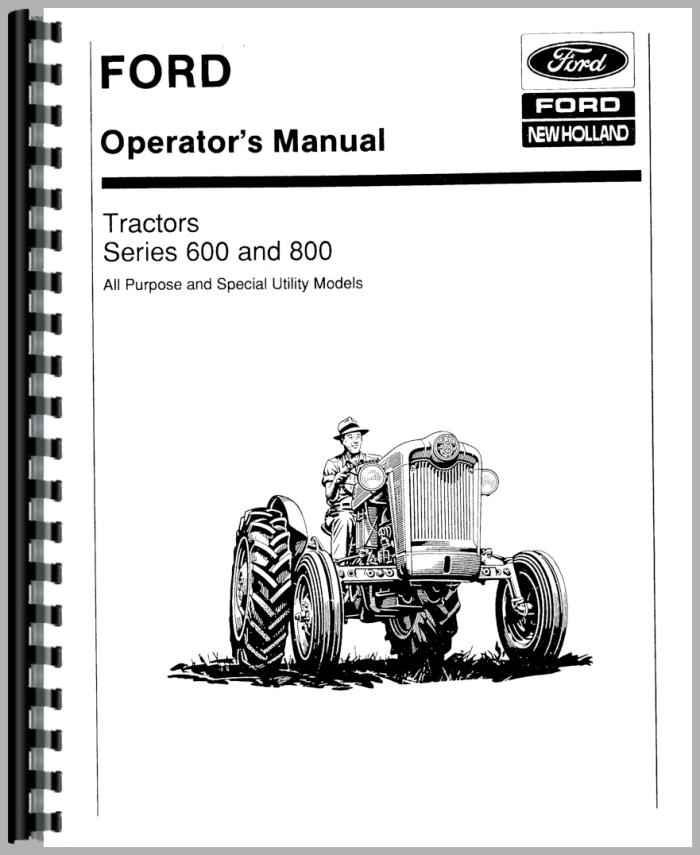 Ford 640 Tractor Operators Manual