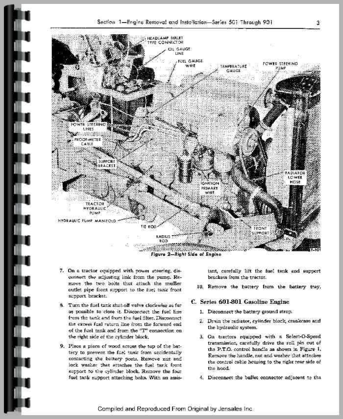 ford 800 tractor diagram