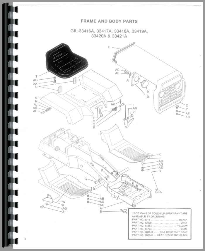 Gilson lawn 2024 tractor parts