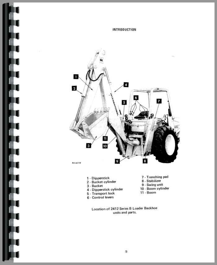 International Harvester 2400B Industrial Tractor Operators Manual