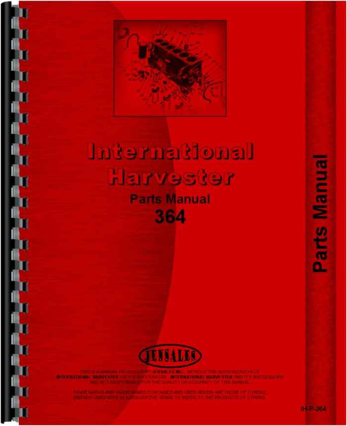 International Harvester 364 Tractor Parts Manual