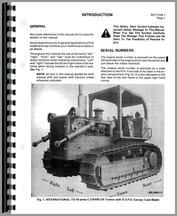 Td15c Dozer Manual