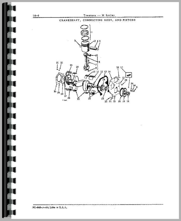 SERVICE PARTS MANUAL SET FOR JOHN DEERE MT TRACTOR CATALOG SHOP