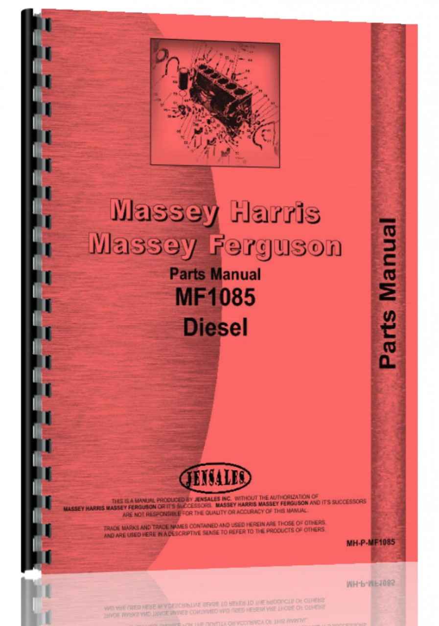 Massey Ferguson 1085 Tractor Parts Manual