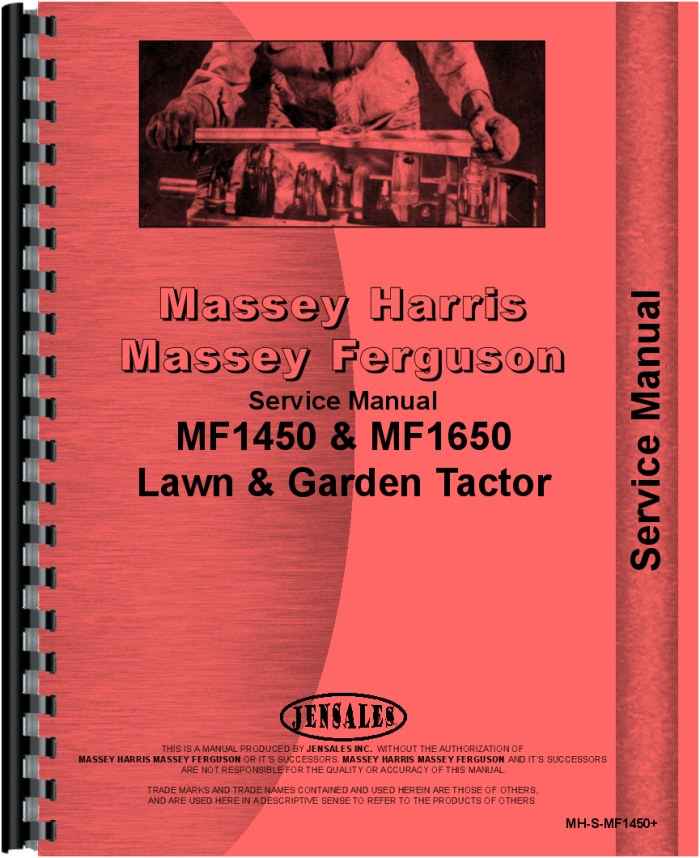 Massey Ferguson 1650 Lawn And Garden Tractor Service Manual 