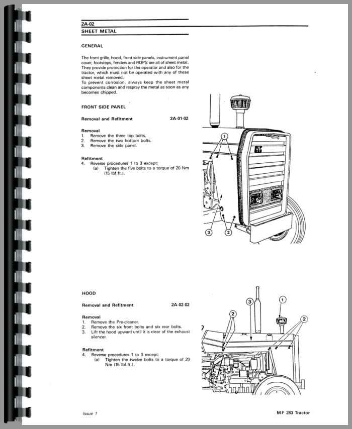 Massey Ferguson 283 Tractor Service Manual 8465